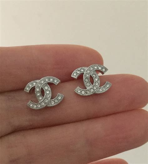 chanel cc mini earrings|chanel cc earrings price list.